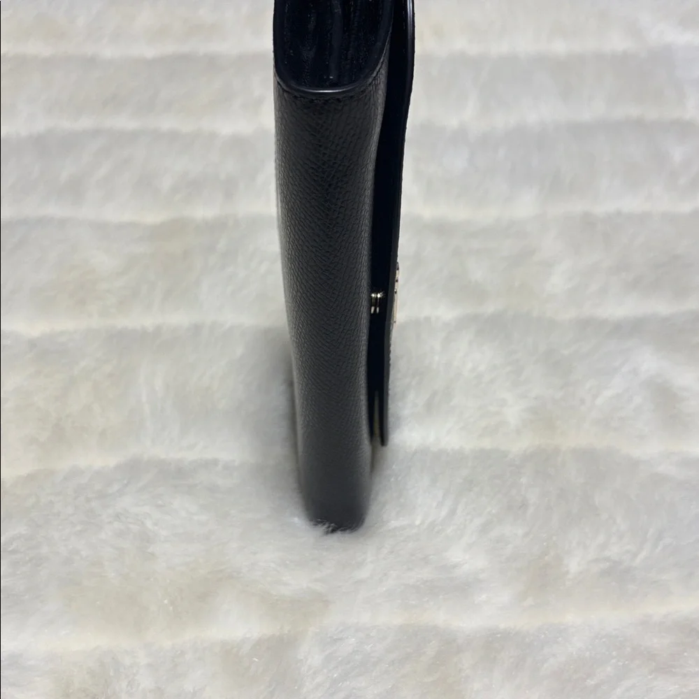 Coach Midnight Black Leather Clutch/Wallet